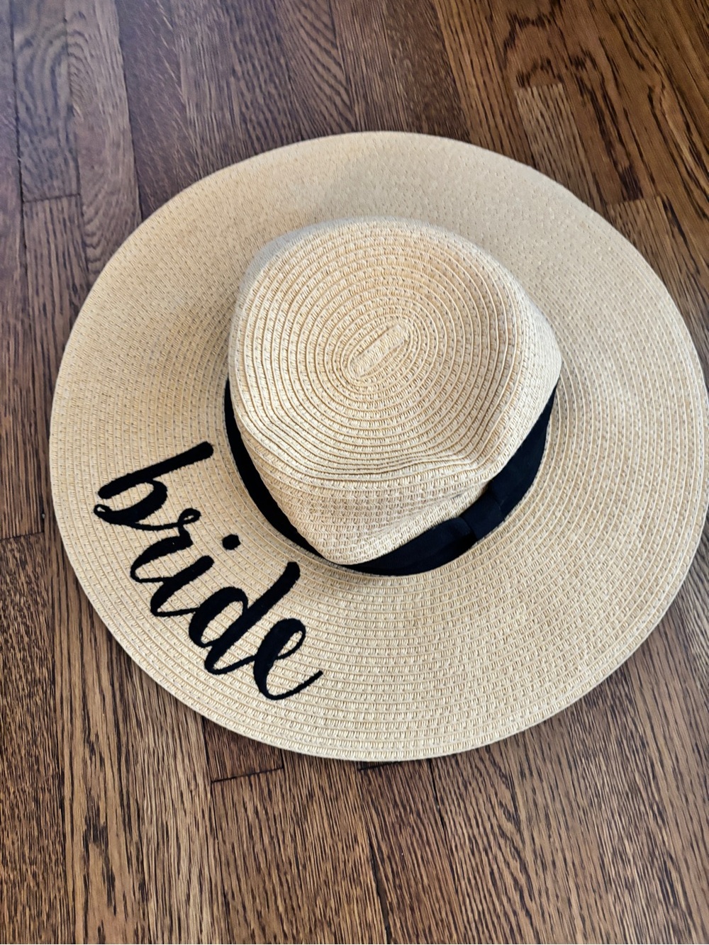 C.C Bride Wide Brim Straw Bride Sun Hat